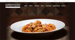 Desktop Screenshot of marstonsrestaurant.com